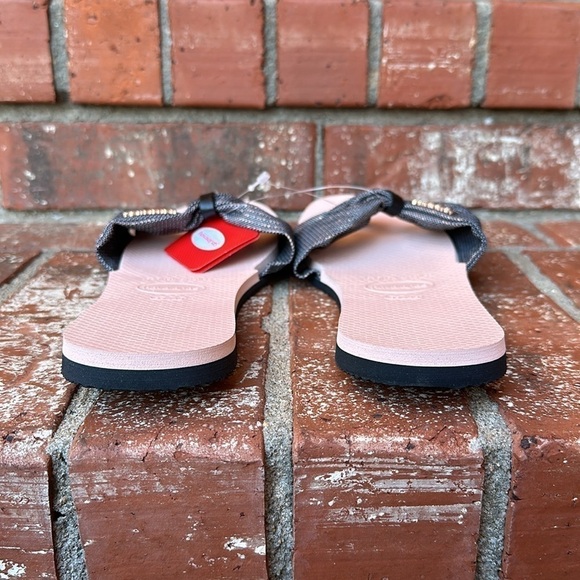 Havaianas You St Tropez Shine Flip Flops in Ballet Rose Women's Size 9/10 US - Picture 4 of 7